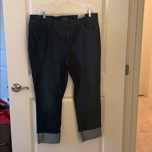 Talbots Simply Flattering 5 pocket ankle jeans